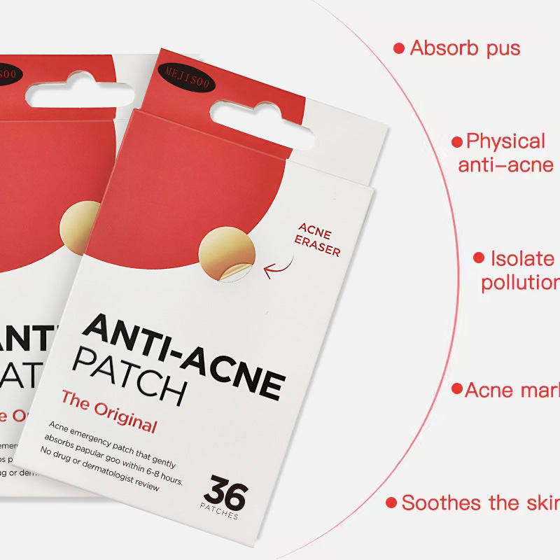 Anti-Acne Patches – The #1 Hydrocolloid Acne Pimple Patch for Shrinking Zits and Whiteheads in 1 use; Nighttime Spot Stickers for Face and Skin (36 Count)